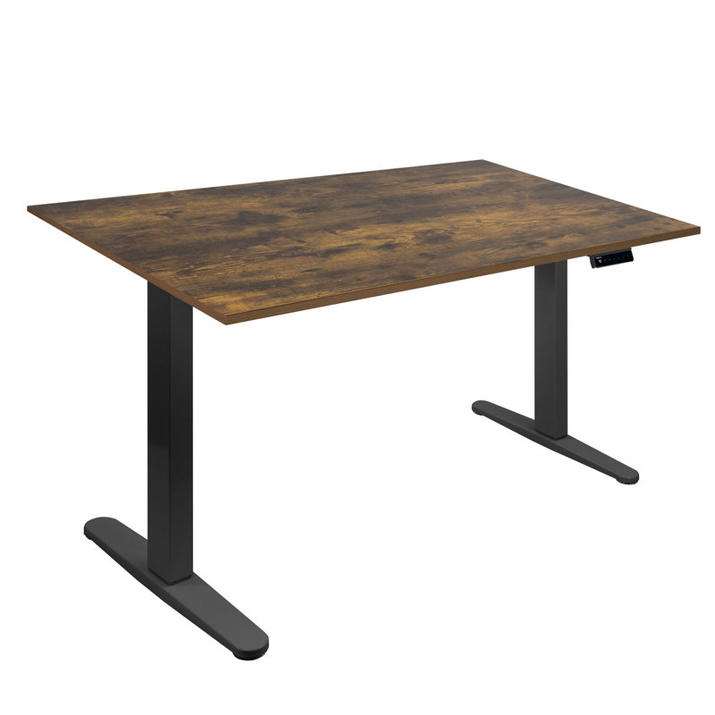 Mount-it Electric Sit-stand Desk With Tabletop, Oak