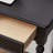 Black Rectangular Solid Wood with 2 drawers writing desk-117811833