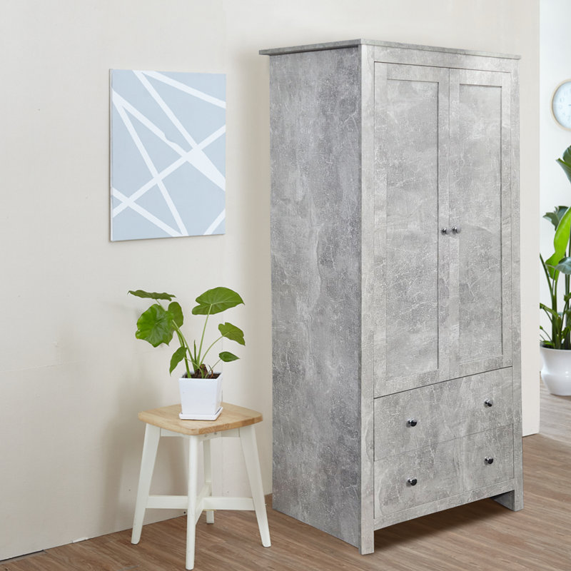 Alexendria 2 Door Manufactured Wood Wardrobe
