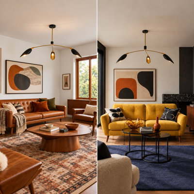 3 - Light Metal Chandelier