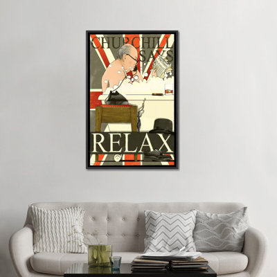 Churchill in the Bath - impression d'art graphique