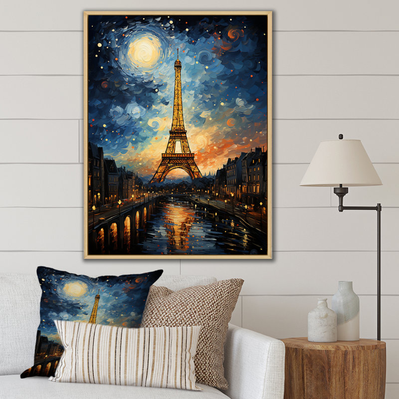 Alsek " The Eiffel Tower In 19 Century I ", Natural Floater Framed, 32" H x 24" W x 1" D