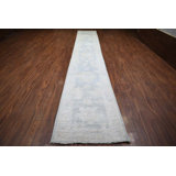 Oushak Collection, Transitional One-of-a-Kind Runner 2'9" X 19'2" Hand Knotted Area Rug