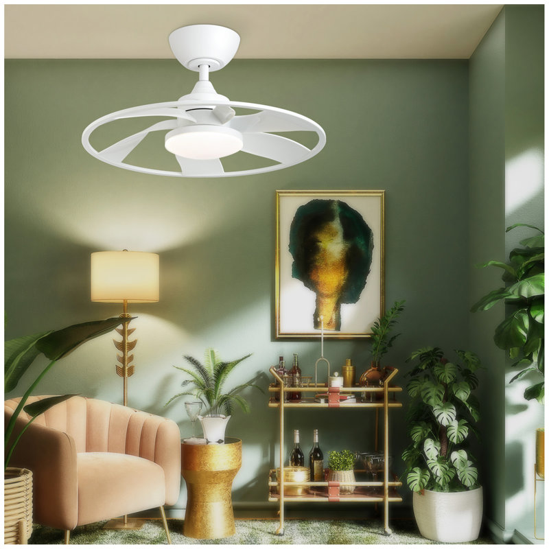 Light Pro 22 In. LED Indoor Smart Ceiling Fan With Remote Control, White