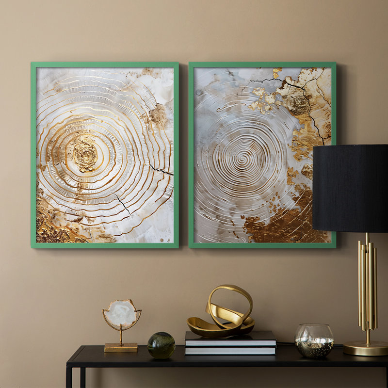 ABSTRACT Series CXLV - reproduction encadrée de qualité supérieure - prête à être accrochée - aucun clou requis - aucun clou requis