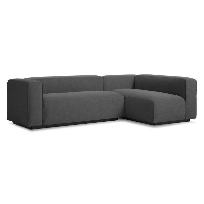 Cleon Modular Sectional, Maharam Meld in Panda, Left Hand Facing