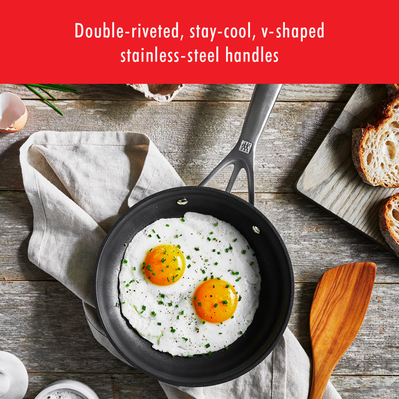 Zwilling Motion Hard Anodized 3-piece Aluminum Nonstick Fry Pan Set