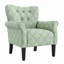 Chaise d'appoint moderne rembourrée - vert fronde-133402453