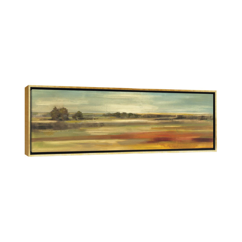 «Emerald Meadows» par Silvia Vassileva, reproduction d'art panoramique sur toile, H 16 po x l 48 po x 1,5 po
