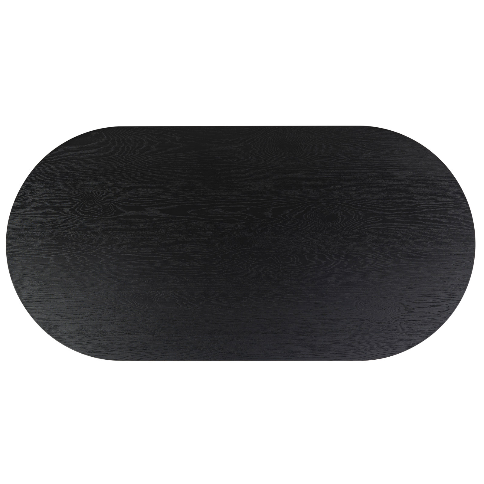 Sofiette Wood Oval Dining Table, Black