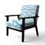 Chaise d'appoint abstraite - Fauteuil bleu Calm-357376922