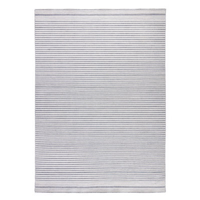 Tapis rectangulaire bleu / gris Bihan