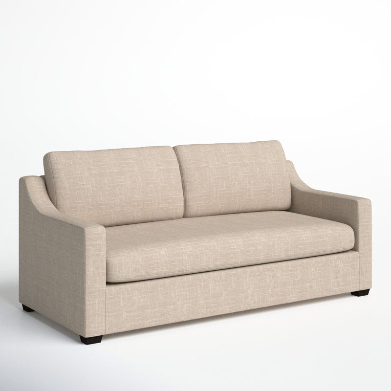 Cranbrook 88'' Upholstered Sofa, Lena Sand Performance Linen Blend