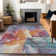 Machine Washable Indoor/Outdoor Claudian ACN1632 Orange Rug