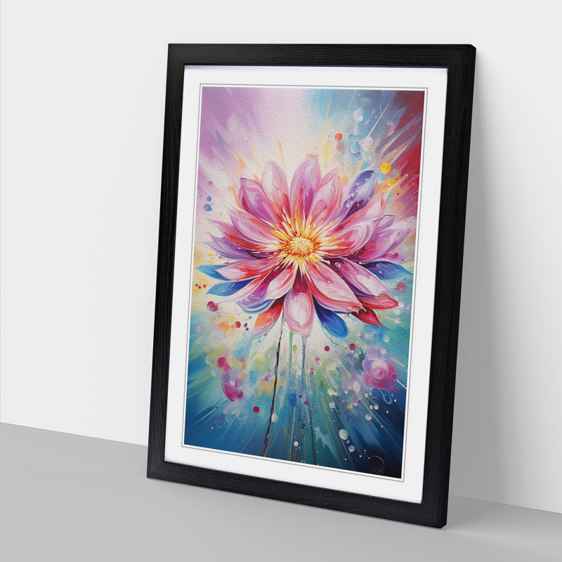 Single Picture Frame Print on Wood, Black Framed, 64cm H x 46cm W
