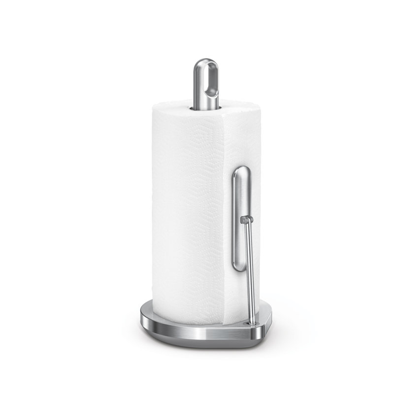Simplehuman Tension Arm Paper Towel Holder, Silver