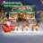 12FT Inflatable Santa Claus with Reindeers Sleigh, Christmas Blow Up Yard Decoration with LED Lights for Outdoor Garden Lawn