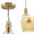Adjustable Gold Glass Pendant Light Stylish For Kitchen Islands