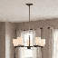 Lustre 5 lumières Aldegonde en noir mat-129437296