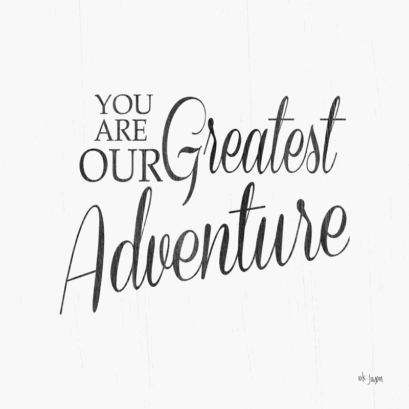 You Are Our Great Adventure par Jaxn Blvd. - Impression sur toile tendue, Toile tendue, Non, H 20 po x l 20 po