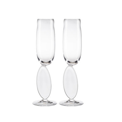 Omnia 6.43 oz. Handmade Crystal Flute Set
