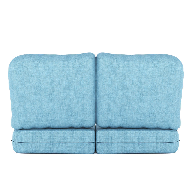 Indoor/Outdoor Sunbrella® Seat/Back Cushion, Cast Horizon Sunbrella® Plainweave