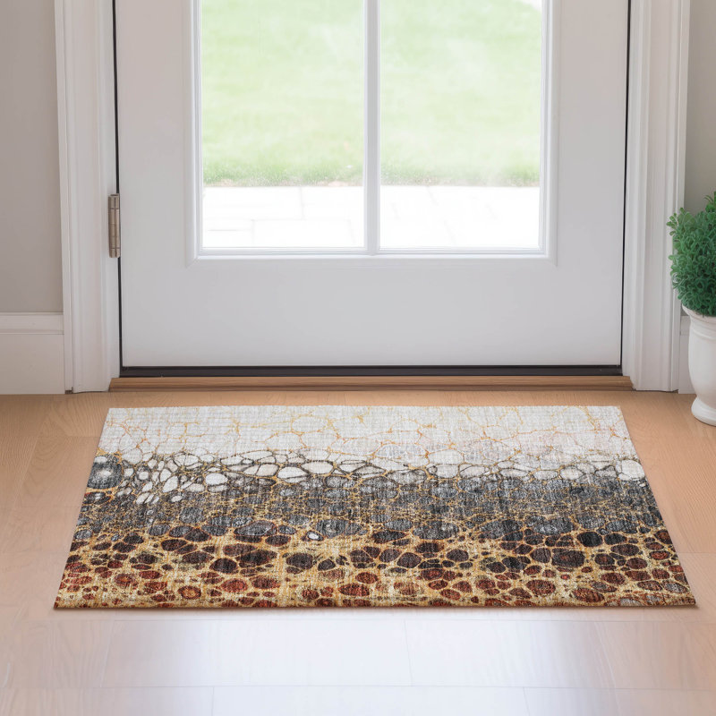 Tapis ivoire de qualité supérieure lavable à la machine Kolten, Rectangle 1 pi 8 po x 2 pi 6 po 
