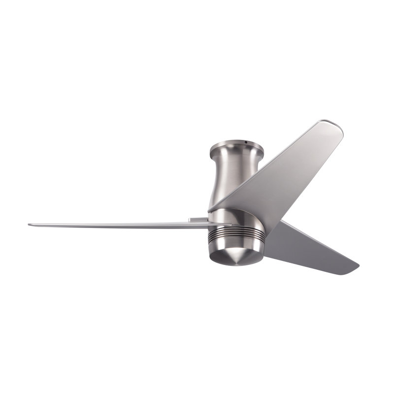 Velo 48'' Ceiling Fan, Handheld Remote Control, Bright Nickel, Nickel
