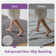 Liverpool Solid Wave 3D Soft Plush Textured Washable Non-Slip Gray Indoor Area Rug