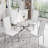 4-Piece Round Pedestal Dining Set-1897955010-1897955016-1897955014
