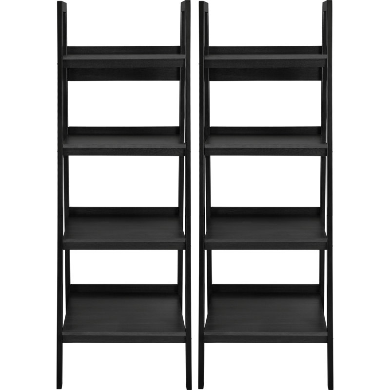 152.4cm H x 52.22cm W Ladder Bookcase, Black