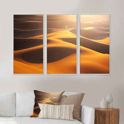 Desert MountaIn Hills - Ensemble de 3 reproductions sur toile
