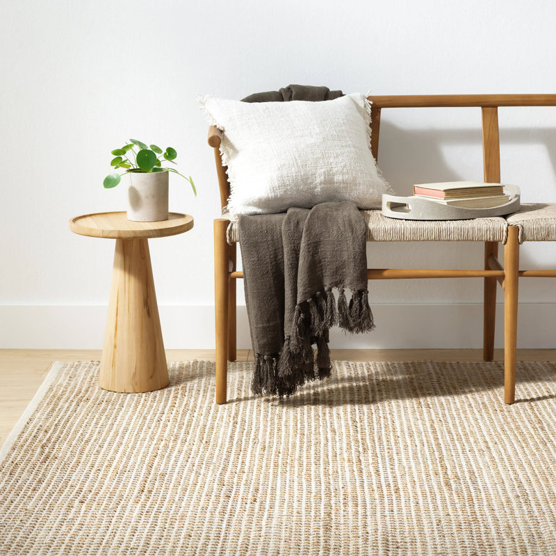 Evelyn Linen Throw, Mushroom