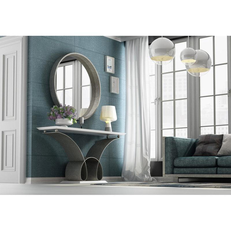 Saphire C11-07 avec Miroir, Haute brillance, H 31,5 po x l 59,06 po x P 15,75 po
