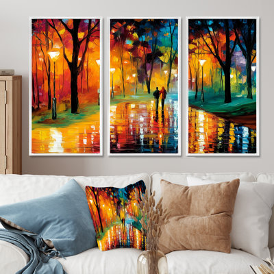 «Vibrant Street - Couple», ensemble de reproductions d'art mural