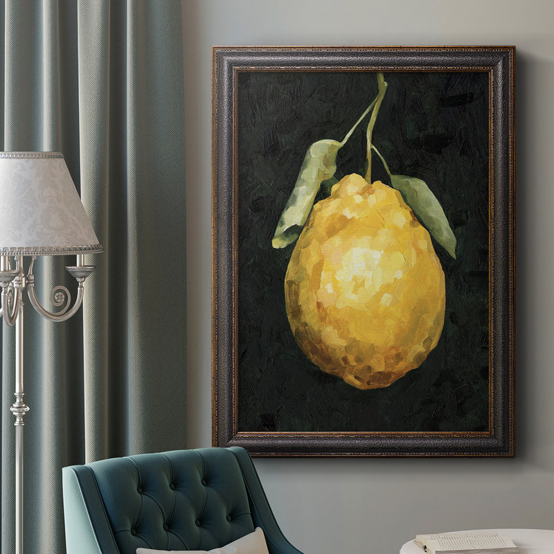 «Dark Lemon II», reproduction sur toile encadrée, H 27 po x l 18 po x P 2,5 po