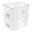 Set of 3  Stitch Turning Stacking Box with Lid - Clear-689889188