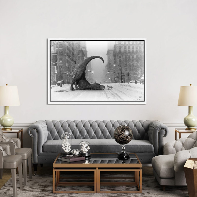 Wanna Play II by Kathrin Federer - Print on Canvas, White Framed, 152.5 cm H x 101.5 cm W