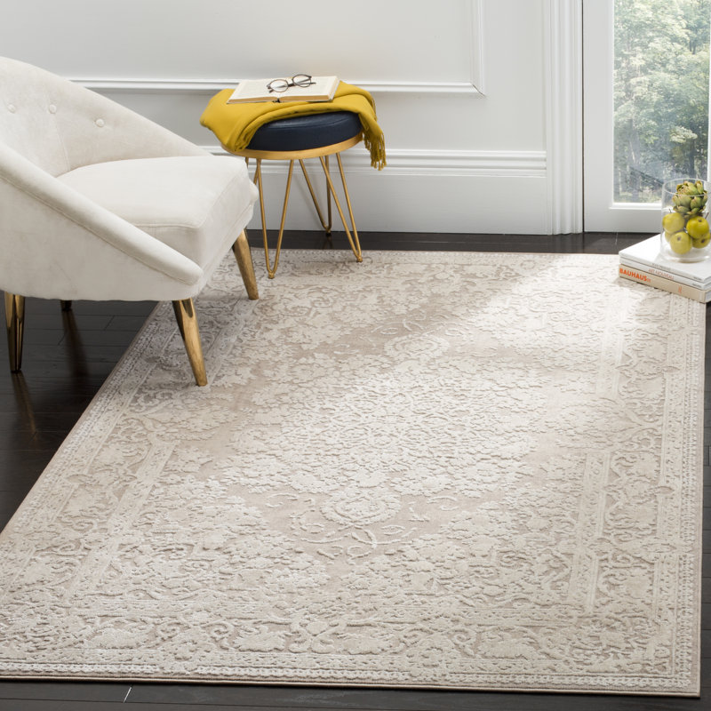 Espinal Oriental Area Rug, Rectangle 274 x 366cm, Beige/Cream