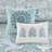 8 Piece Cotton Floral Printed Reversible Comforter Set Blue