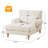 Davene Upholstered Chaise Lounge with Adjustable Backrest-1115440163-1115440173