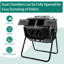 43 gallons Composteur en plastique pour l'extérieur-84857844