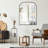 Fan-Shaped Wrought Iron Framed Decorative Mirror-664117793-664117797