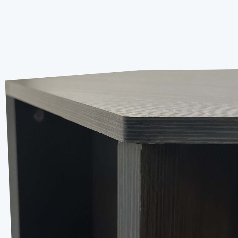 Table basse Tiffinie, Brun-noir