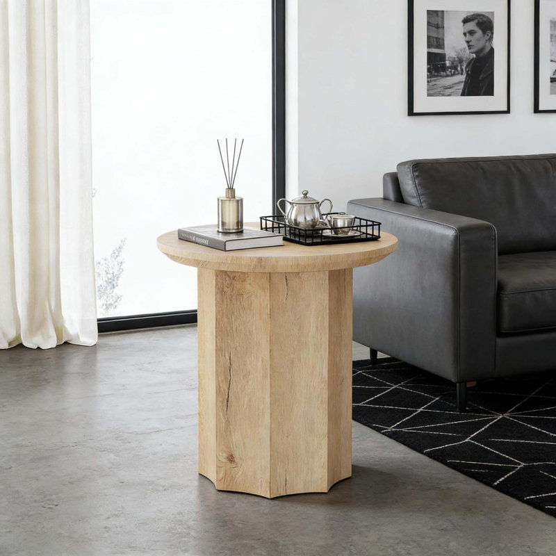 Table de boissons, table d'appoint ronde, table de bout élégante
