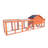 Spacious And Durable 111.5" Wooden Chicken Coop With Nesting Box