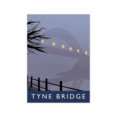 Tyne Bridge In Fog 1 Piece Wall Art