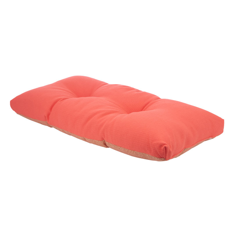 Omega Non-Slip Bench Cushion, Coral, 43" W x 14" D