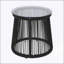 Table d'appoint MOONSTONE en corde tendue avec plateau en verre trempé pour espaces modernes-202945456