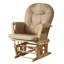 Fauteuil oscillant et repose-pieds Rehan